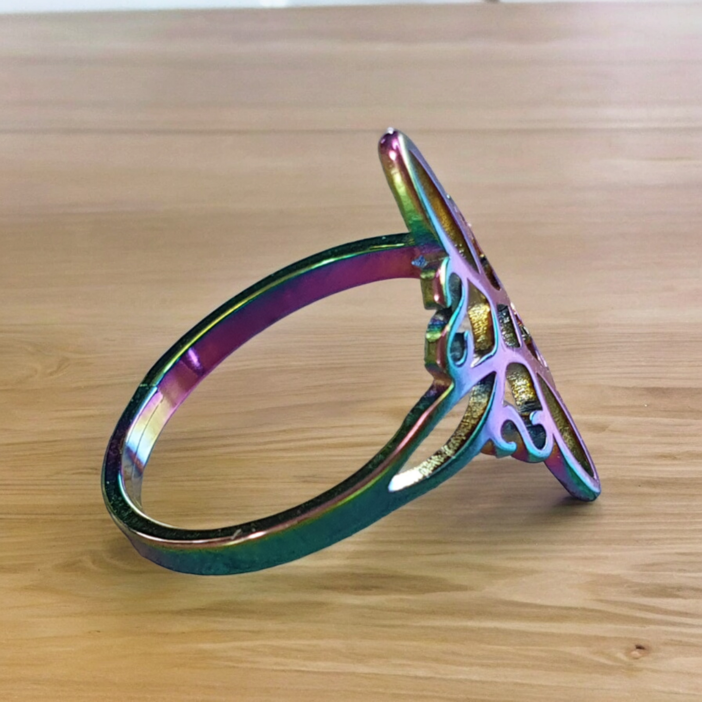 La Bague en Acier Inoxydable - Nœud de Sorcière