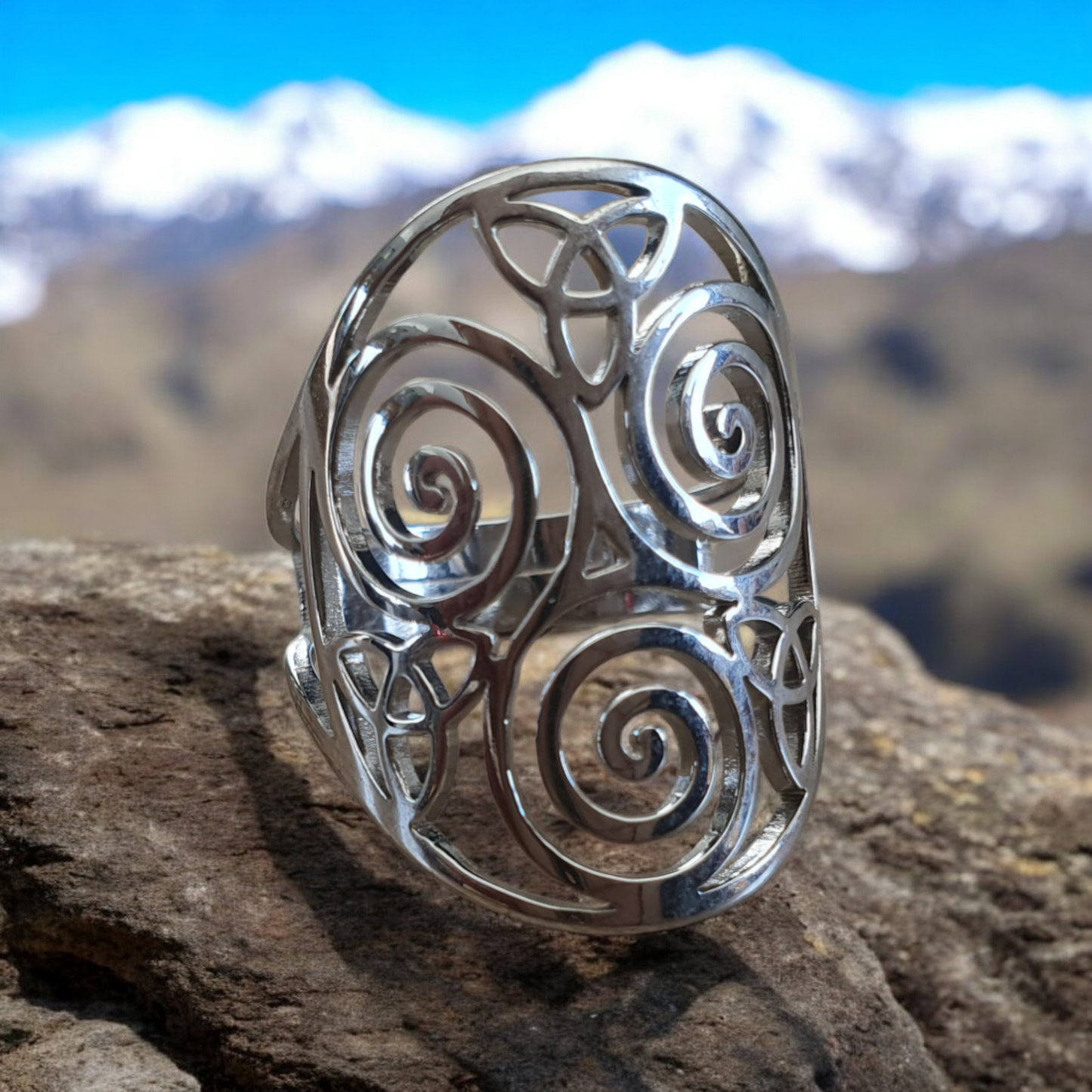 Bague Céltique géométrie sacrée