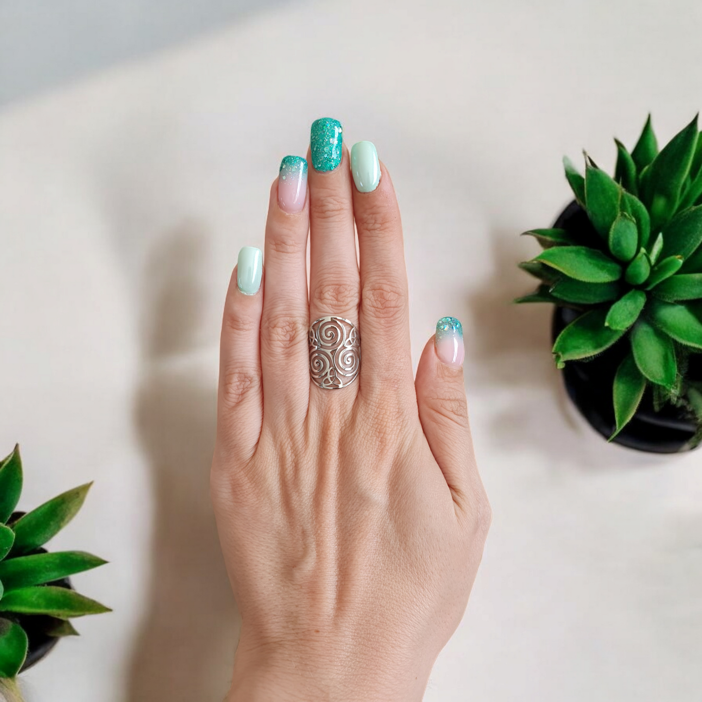 Bague Céltique géométrie sacrée