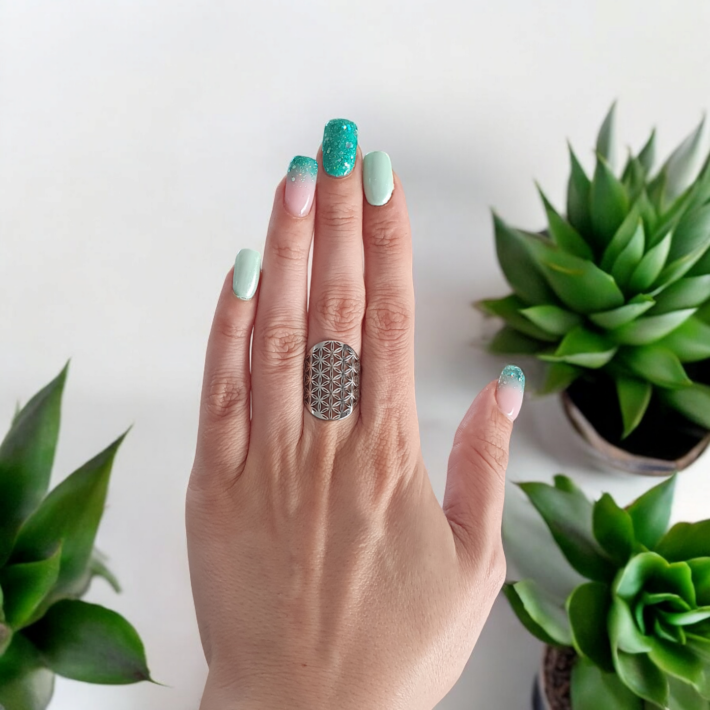Bague Fleur de vie - serie 2-