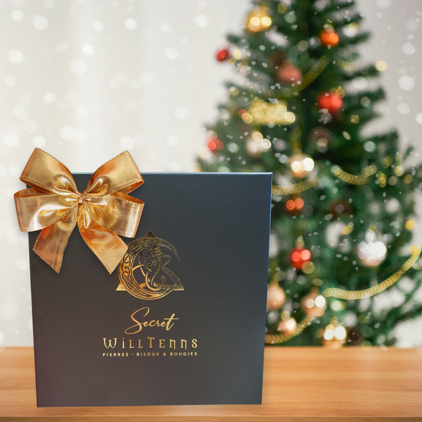Coffret quartz rose couleur Or