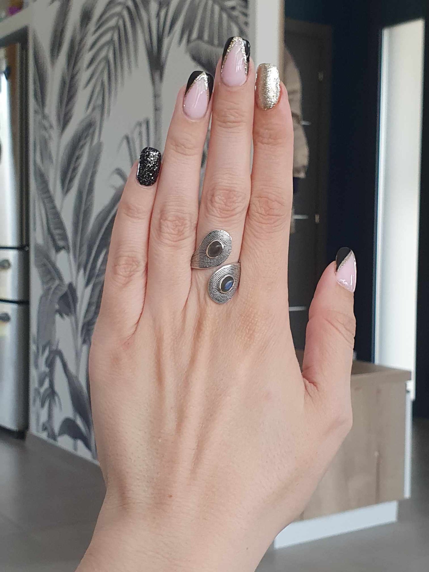 Bague en Argent 925 avec Labradorite
