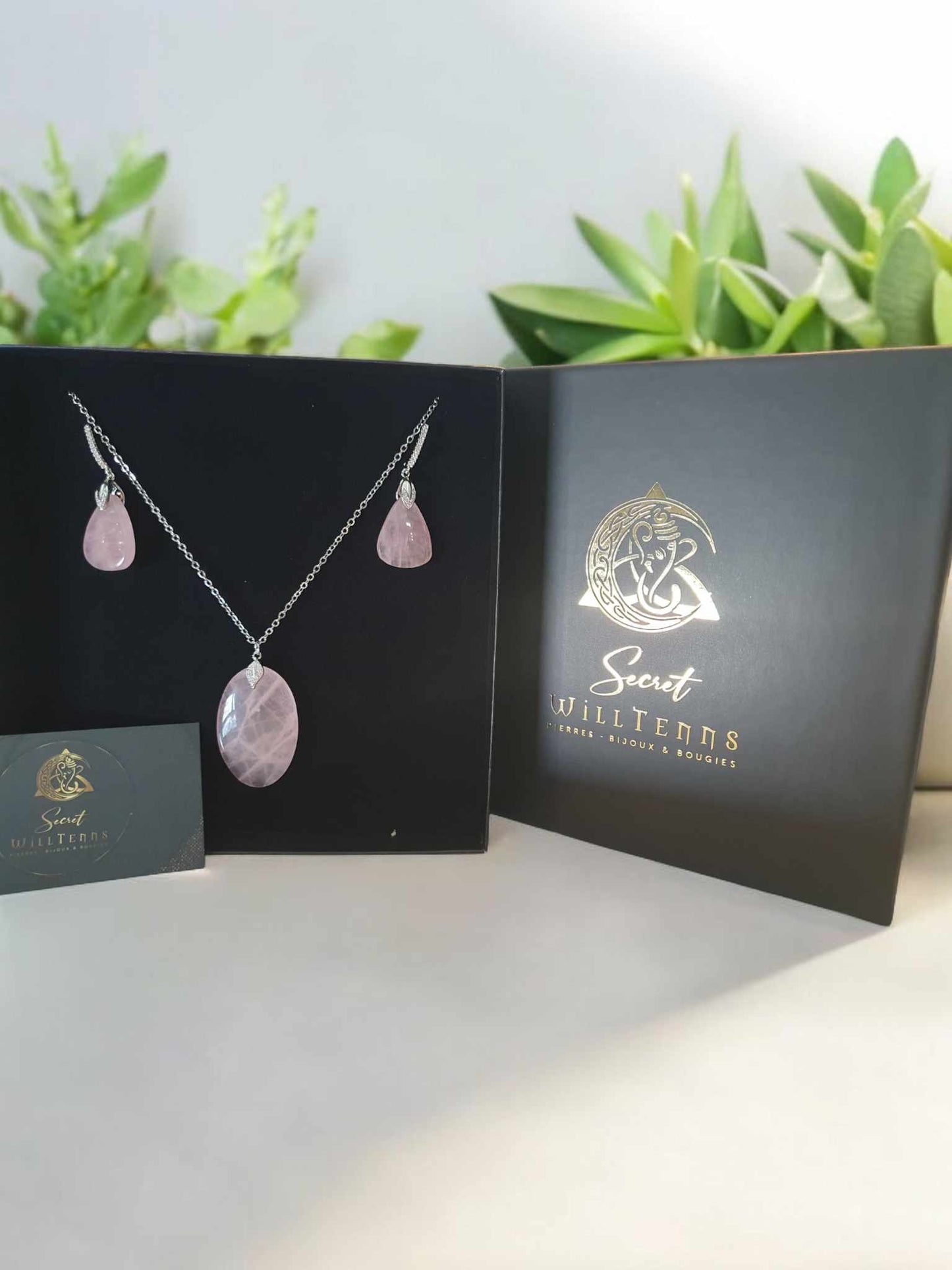 Coffret en Quartz Rose