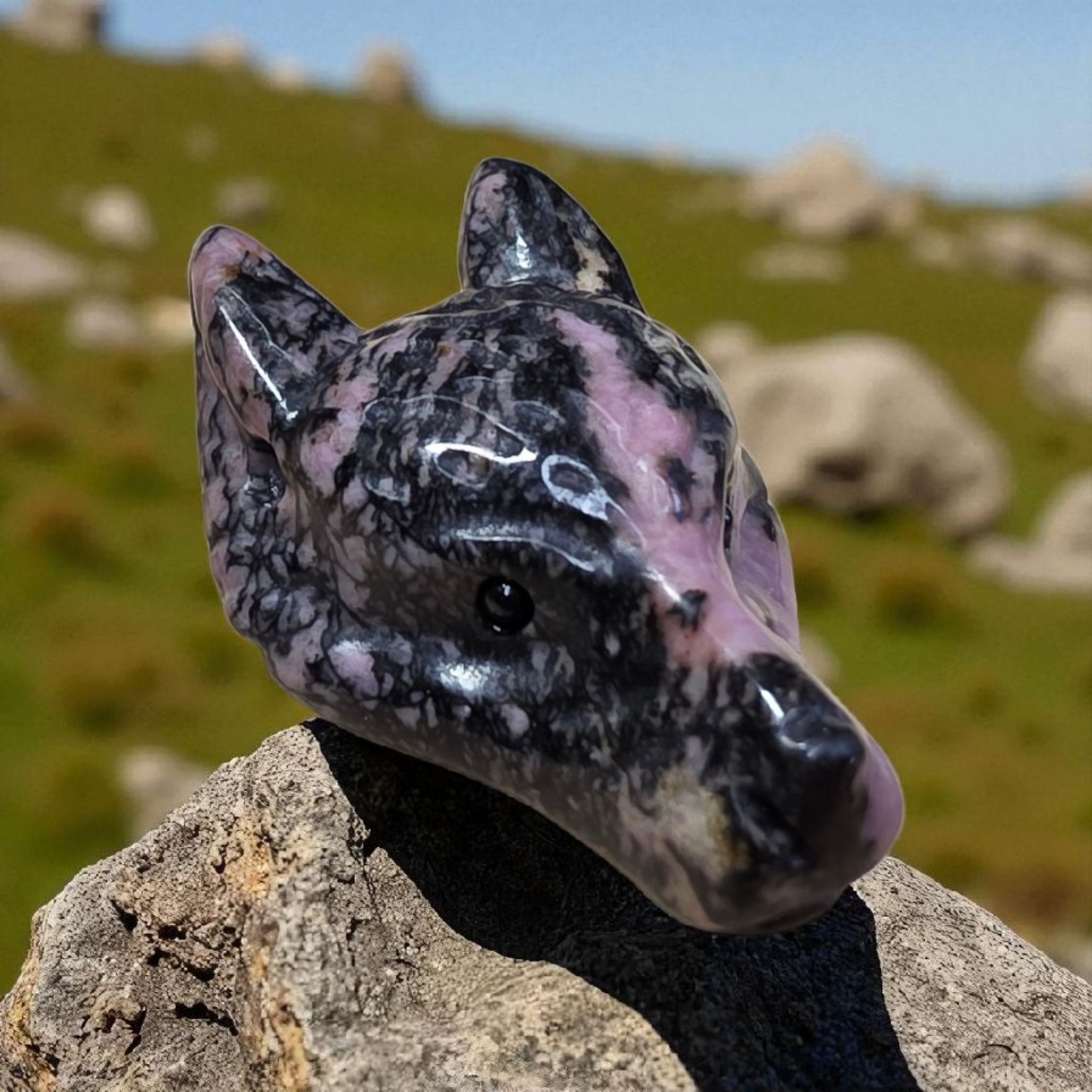 Pendentif tête de loup