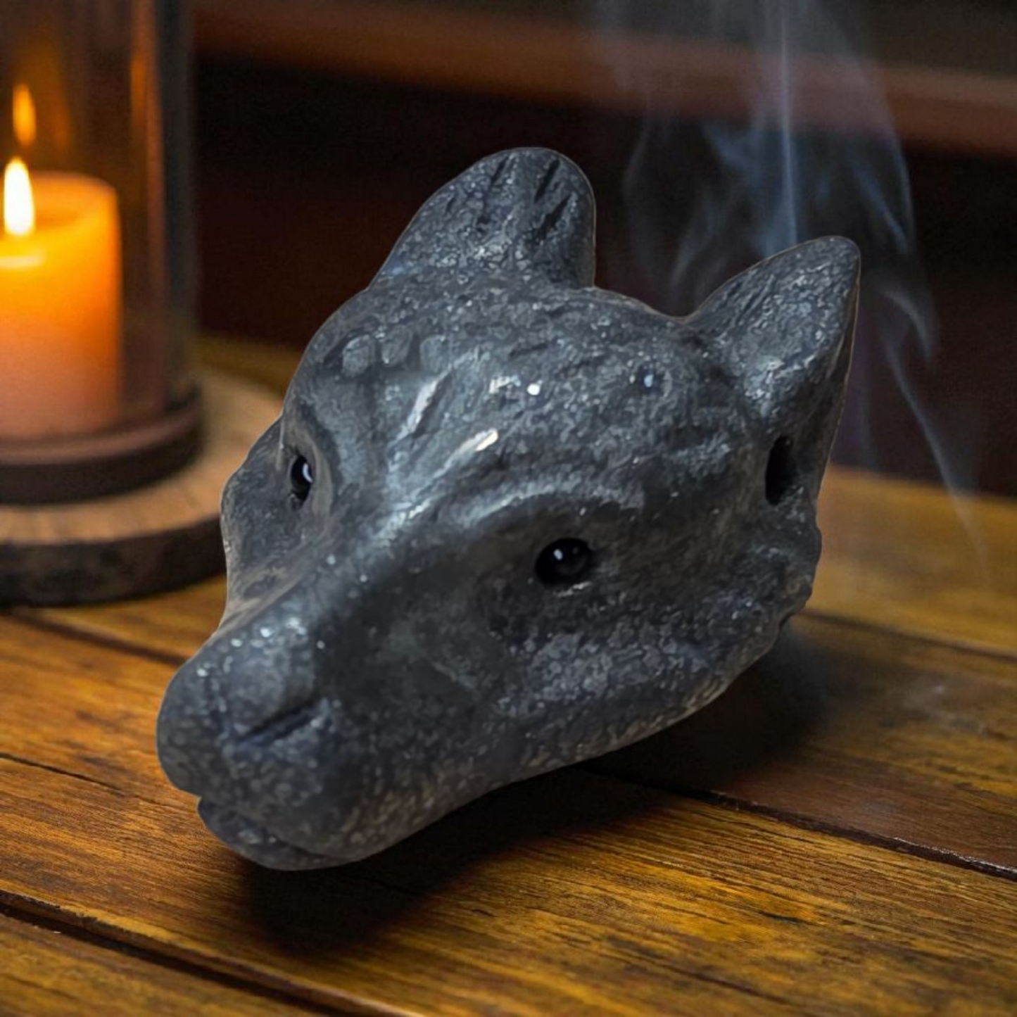 Pendentif tête de loup