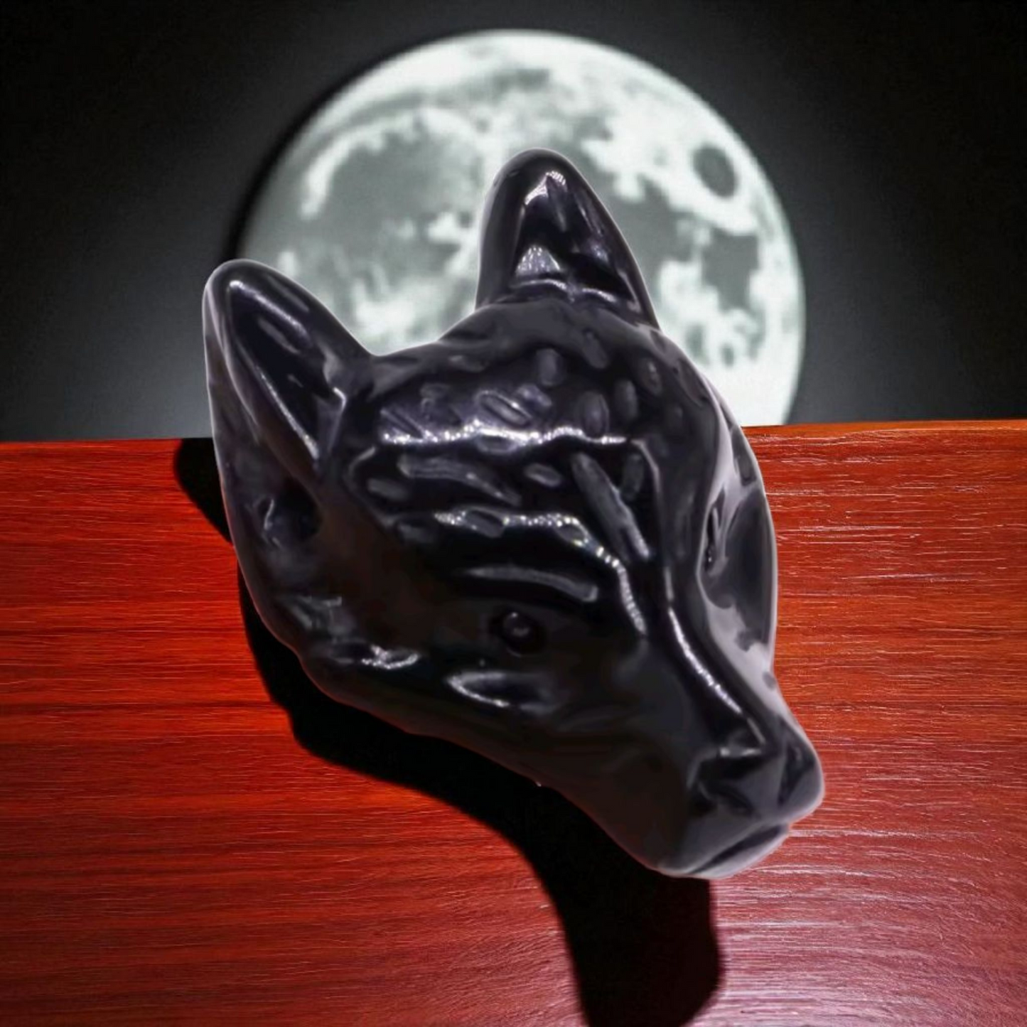 Pendentif tête de loup