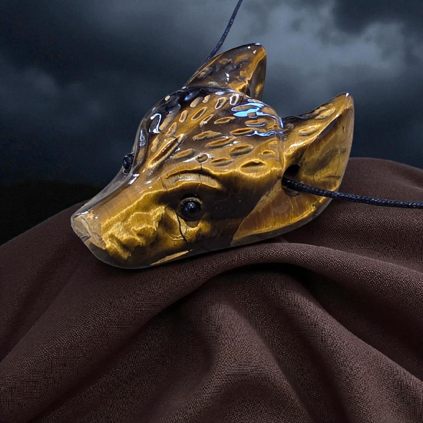 Pendentif tête de loup