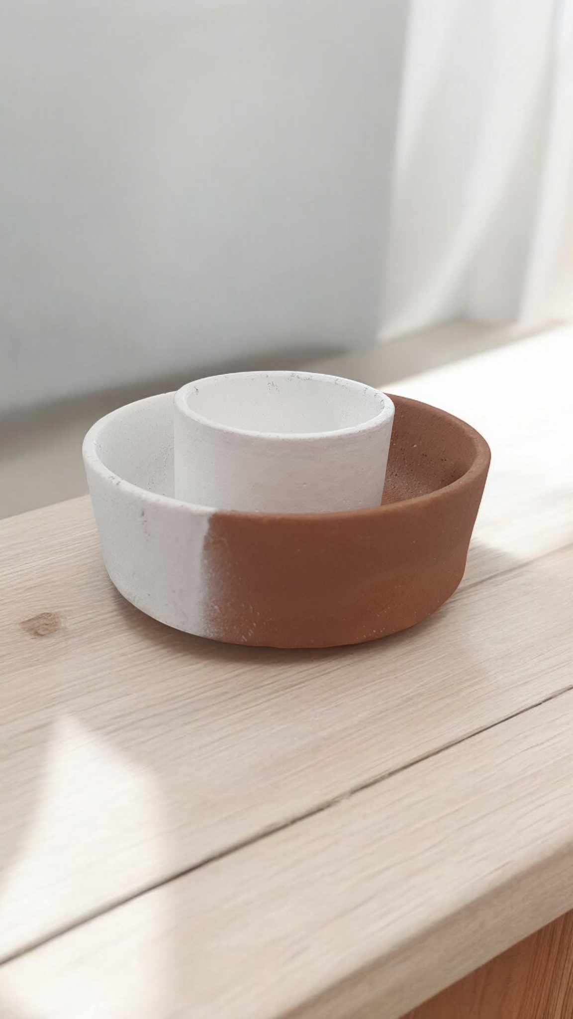 Brûleur de Sauge en Terre cuite Bicolor