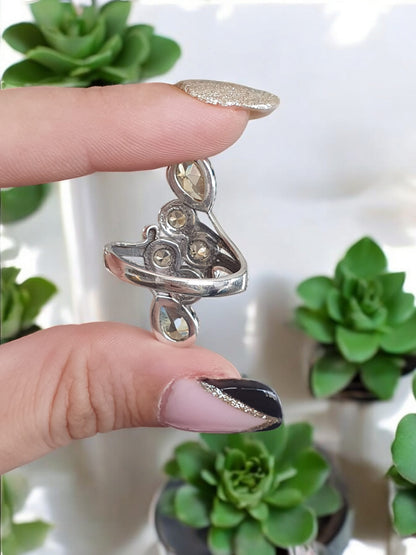 Bague en Argent 925 avec Citrine Naturelle - Qualité AAA