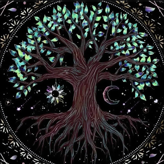 Nappe tarot ou décoration mural arbre de vie