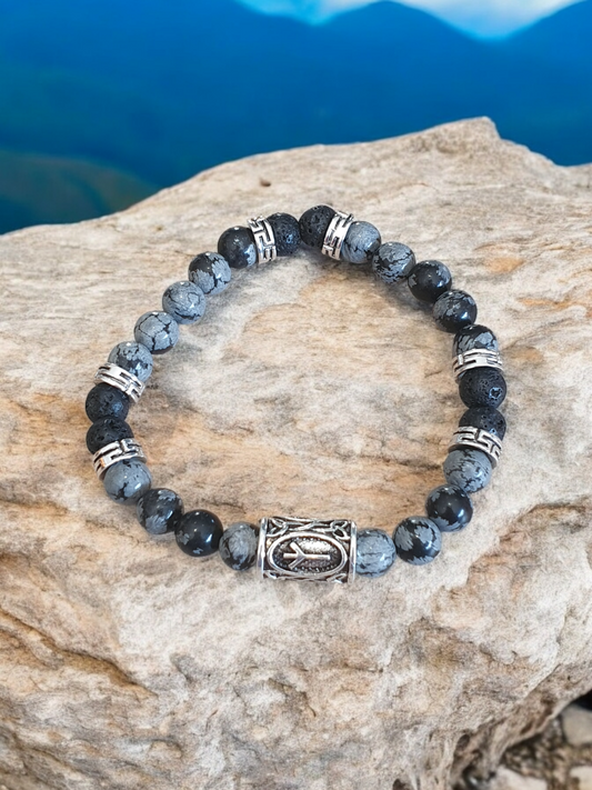 Bracelet Agate Orc