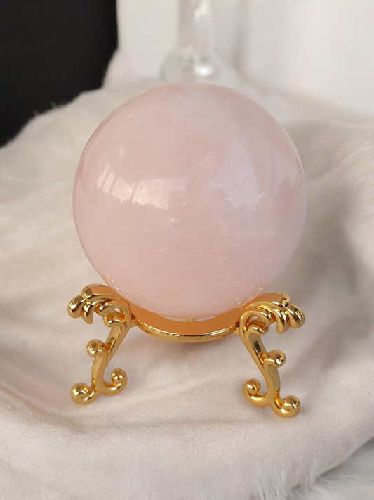 Sphère en Quartz Rose 6.5cm
