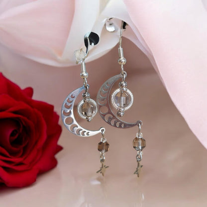 boucles d'oreilles ✨️Celestia Quartz✨️