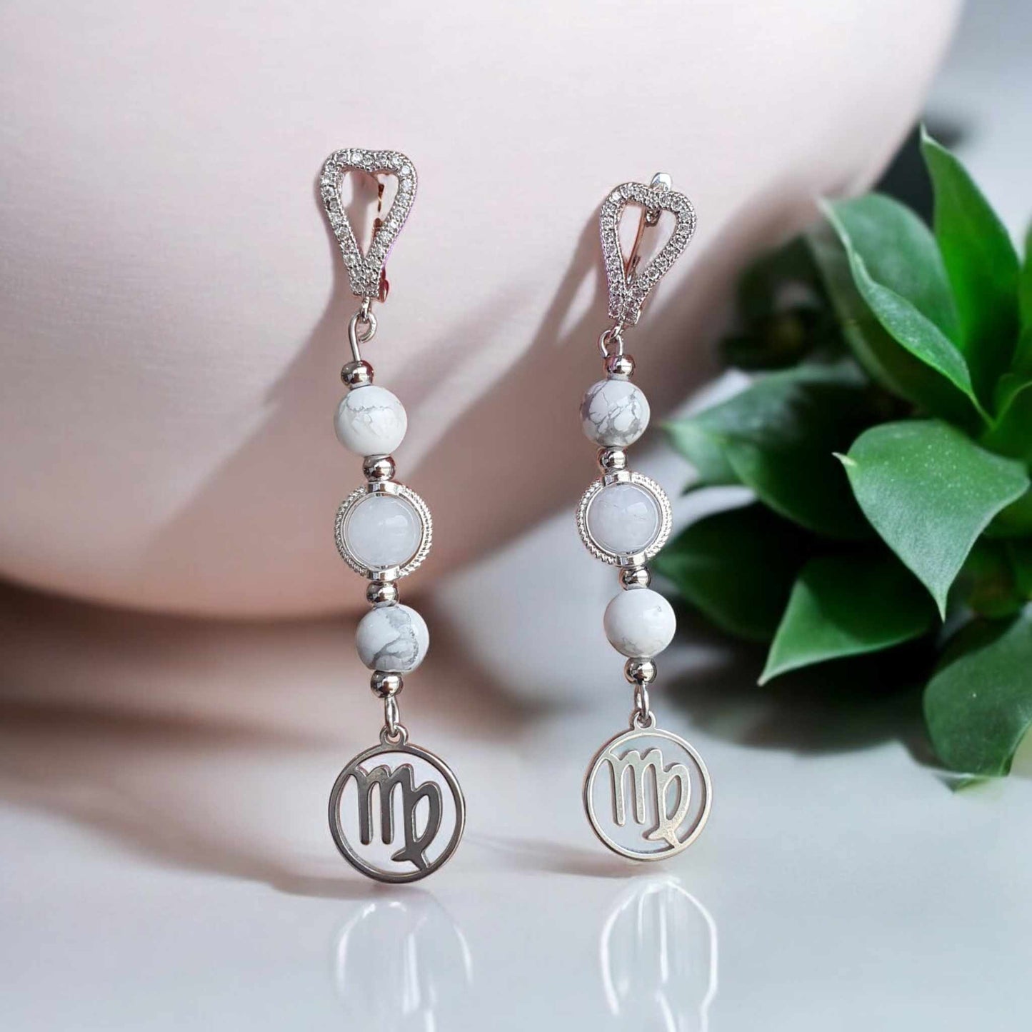 Boucles d'Oreilles de la Vierge : Harmonie et Sérénité en Pierres Précieuses