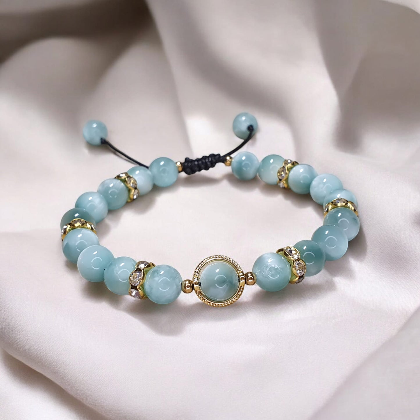 Bracelet Larimar 8mm