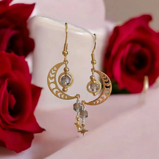 boucles d'oreilles ✨️Celestia Quartz✨️