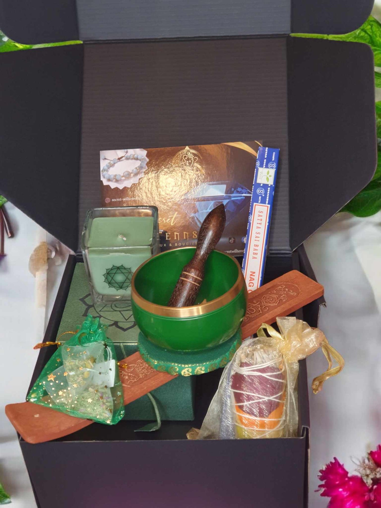 Coffret "Bol Chakras Cœur" - Harmonie et Amour Inconditionnel