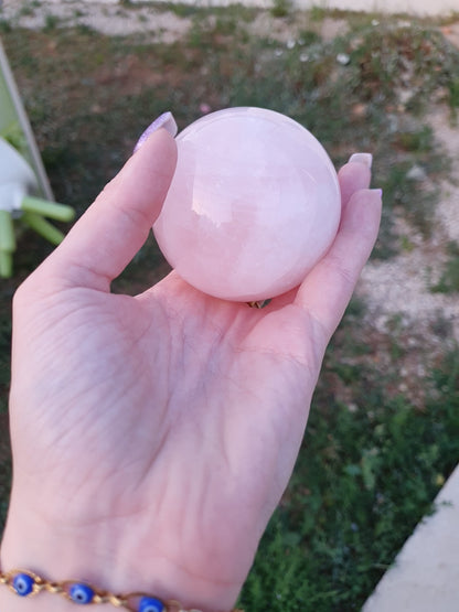 Sphère en Quartz Rose 6.5cm