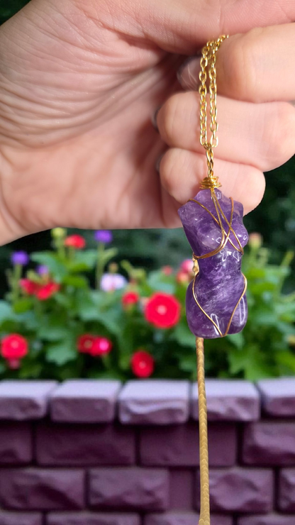 🌺 Pendentifs Buste Féminin – Symbole & Énergie des Pierres