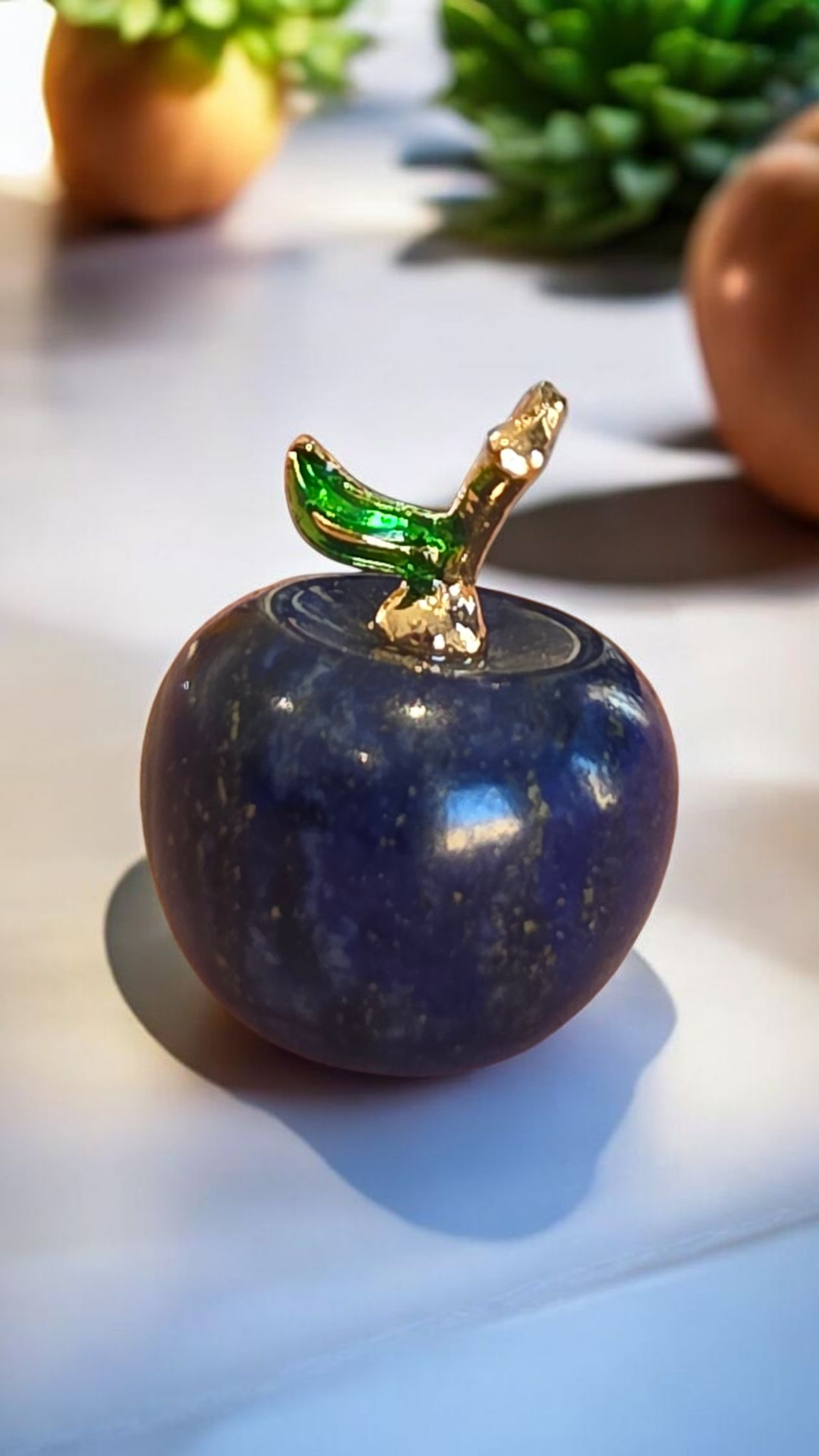 Pendentif Pomme en Pierre Naturelle