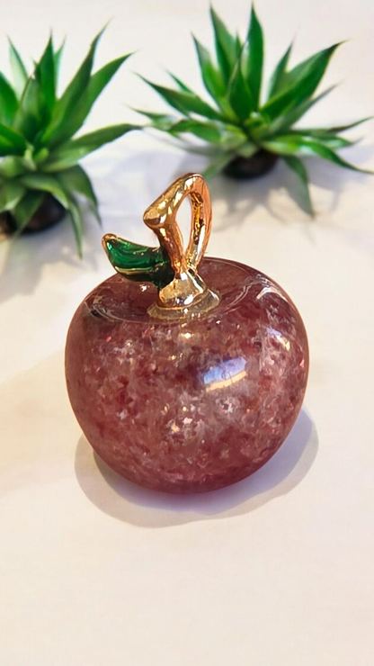 Pendentif Pomme en Pierre Naturelle