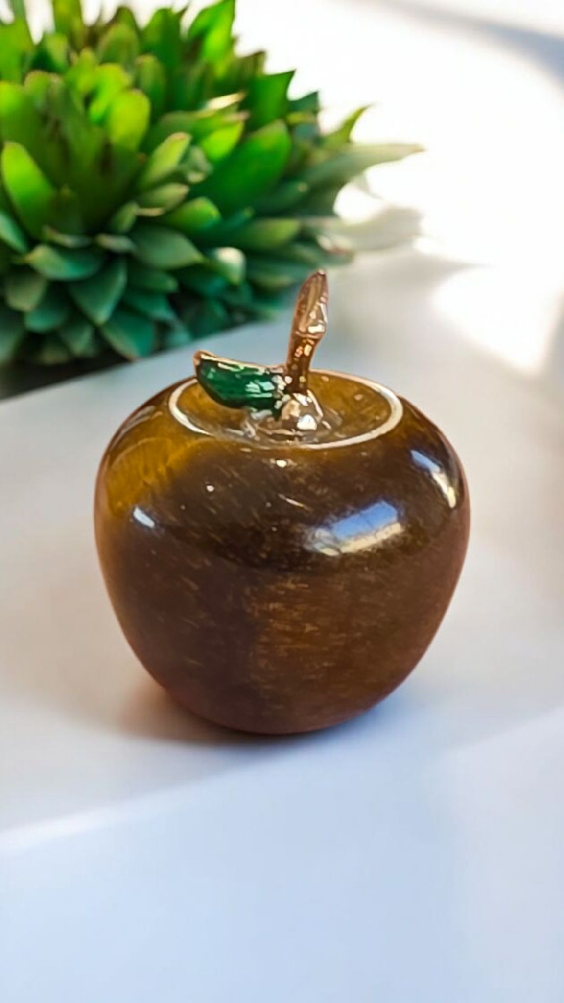 Pendentif Pomme en Pierre Naturelle