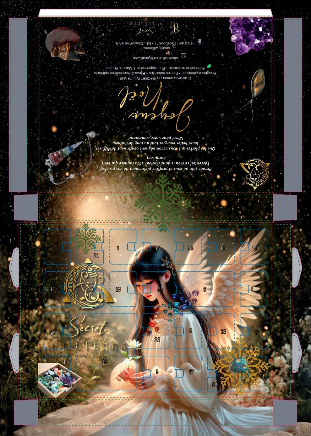 Calendrier de l'avent SECRET WILLTENNS ✨️Édition Bijoux & Minéraux 2025 ✨🎁
