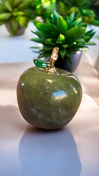 Pendentif Pomme en Pierre Naturelle