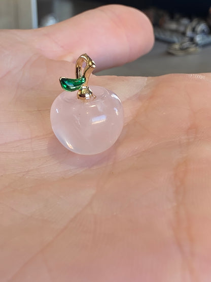 Pendentif Pomme en Pierre Naturelle