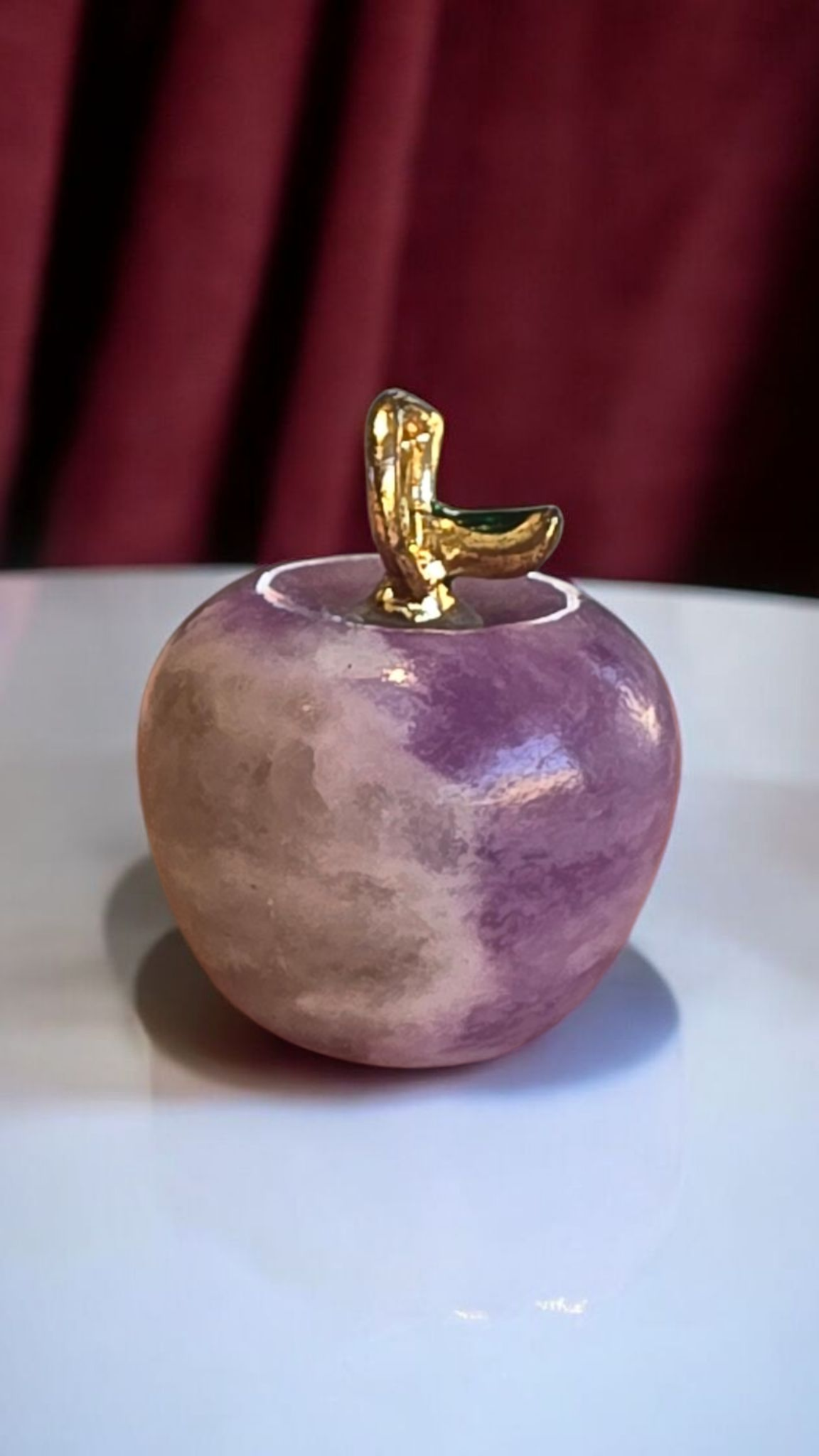 Pendentif Pomme en Pierre Naturelle