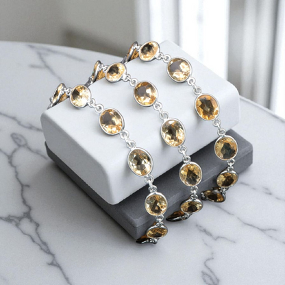Bracelet Argent 925 facettee AAA 6.90G