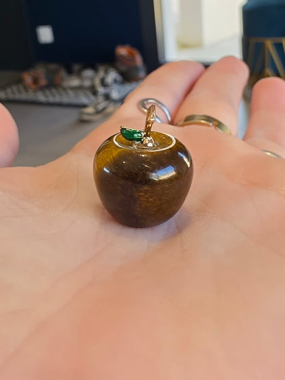 Pendentif Pomme en Pierre Naturelle